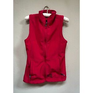 Powder River Outfitters Women Performance Teal Softshell Vest XS Red Zip Up
